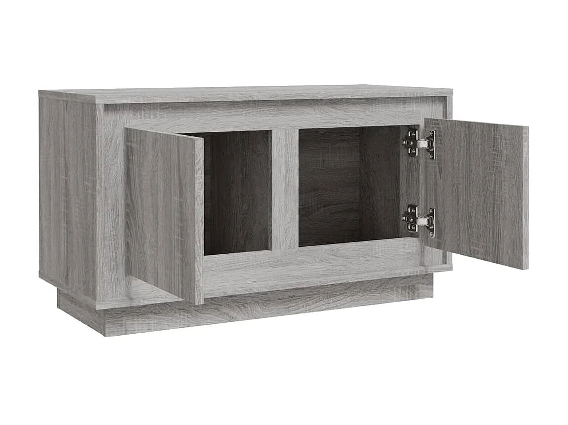 Meuble TV sonoma gris 80x35x45 cm bois d'ingénierie