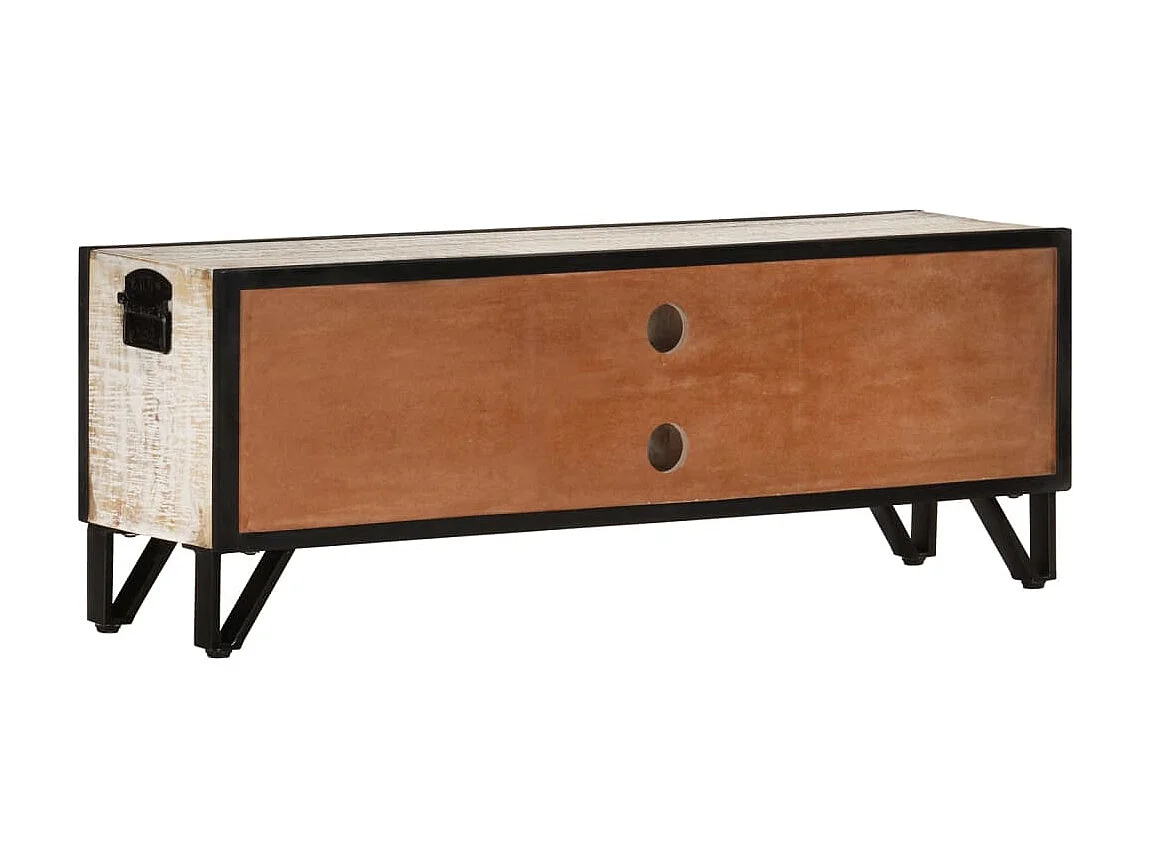 Meuble TV 110x30x41 cm Bois d'acacia massif