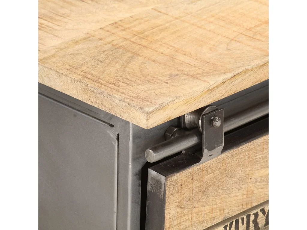 Meuble TV 120 x 30 x 40 cm Bois massif de manguier