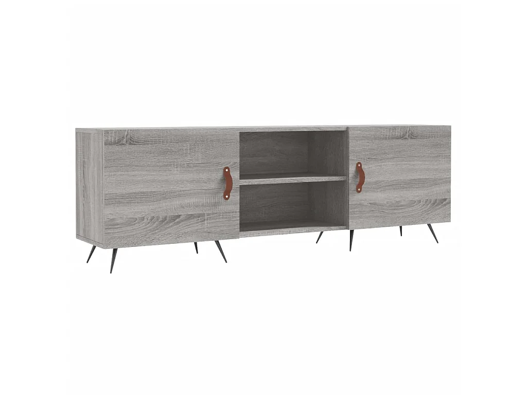 Meuble TV sonoma gris 150x30x50 cm bois d'ingénierie
