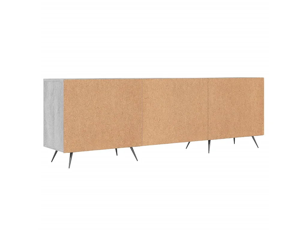 Meuble TV sonoma gris 150x30x50 cm bois d'ingénierie