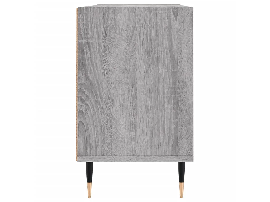 Mobile TV Sonoma grigio 103,5x30x50 cm in derivati del legno