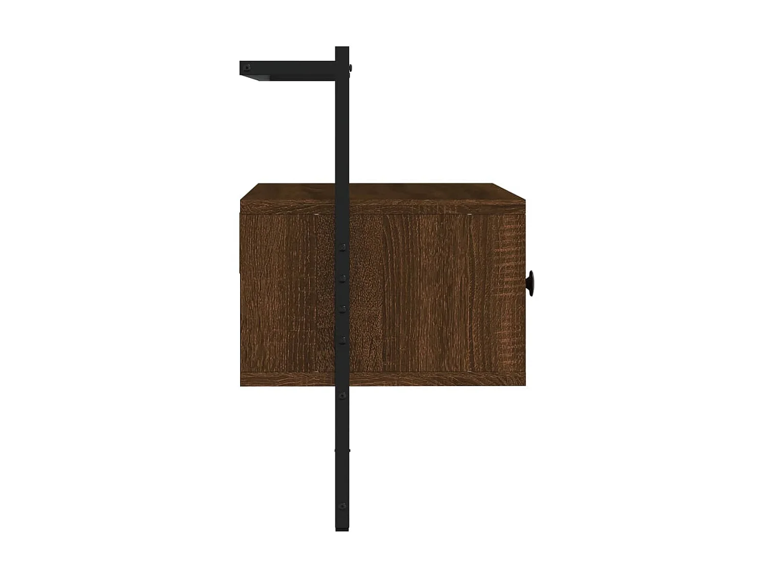 Mueble TV suspendido roble marrón 60,5x30x51 cm de madera contrachapada