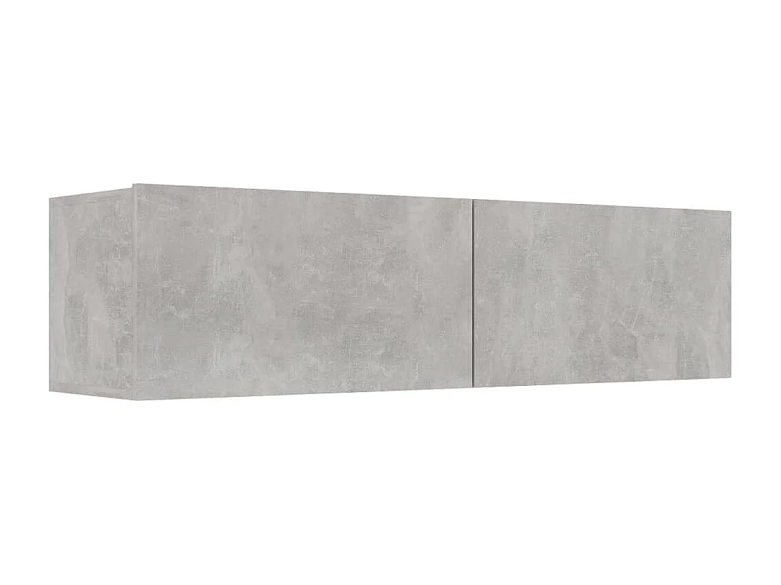 Meuble TV Gris béton 120x30x30 cm Aggloméré
