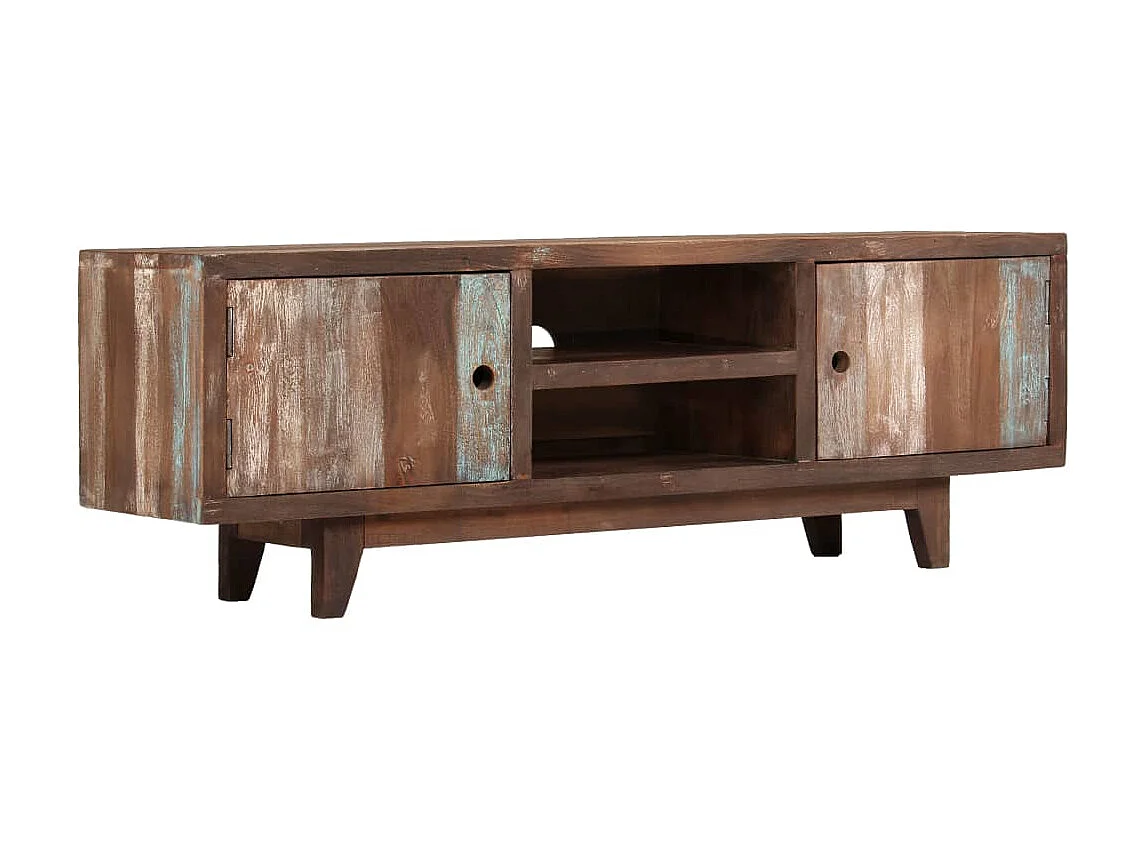 Mobile TV Legno massello di acacia Vintage 118 x 30 x 40 cm