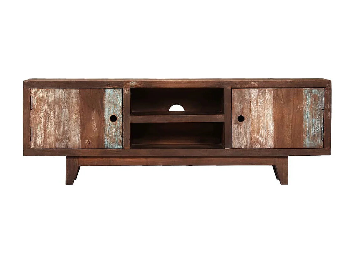 Mobile TV Legno massello di acacia Vintage 118 x 30 x 40 cm