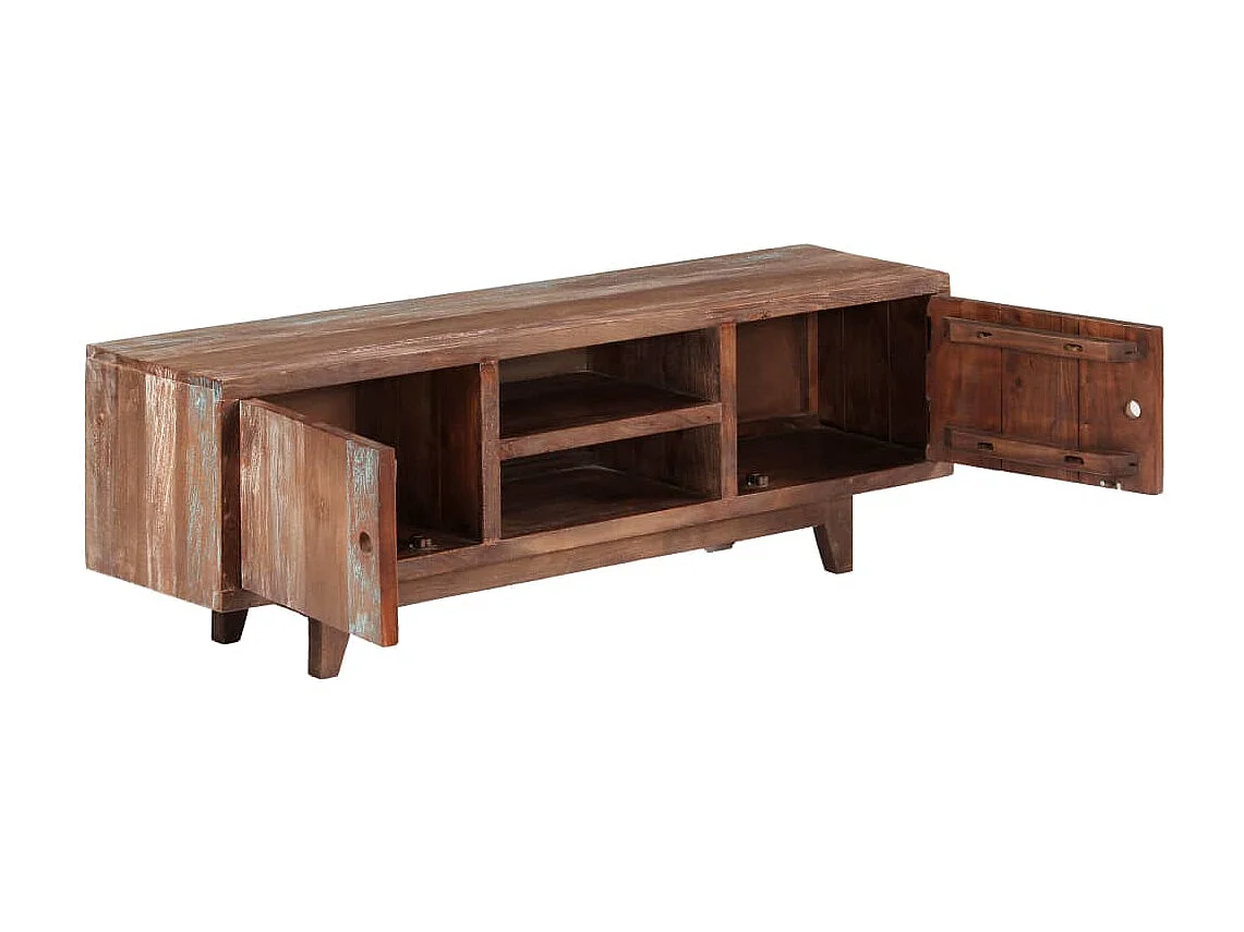 Mobile TV Legno massello di acacia Vintage 118 x 30 x 40 cm