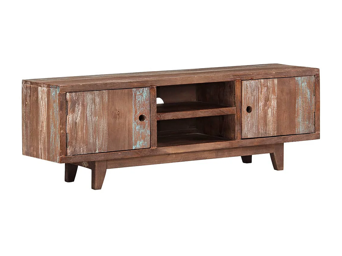 Mobile TV Legno massello di acacia Vintage 118 x 30 x 40 cm