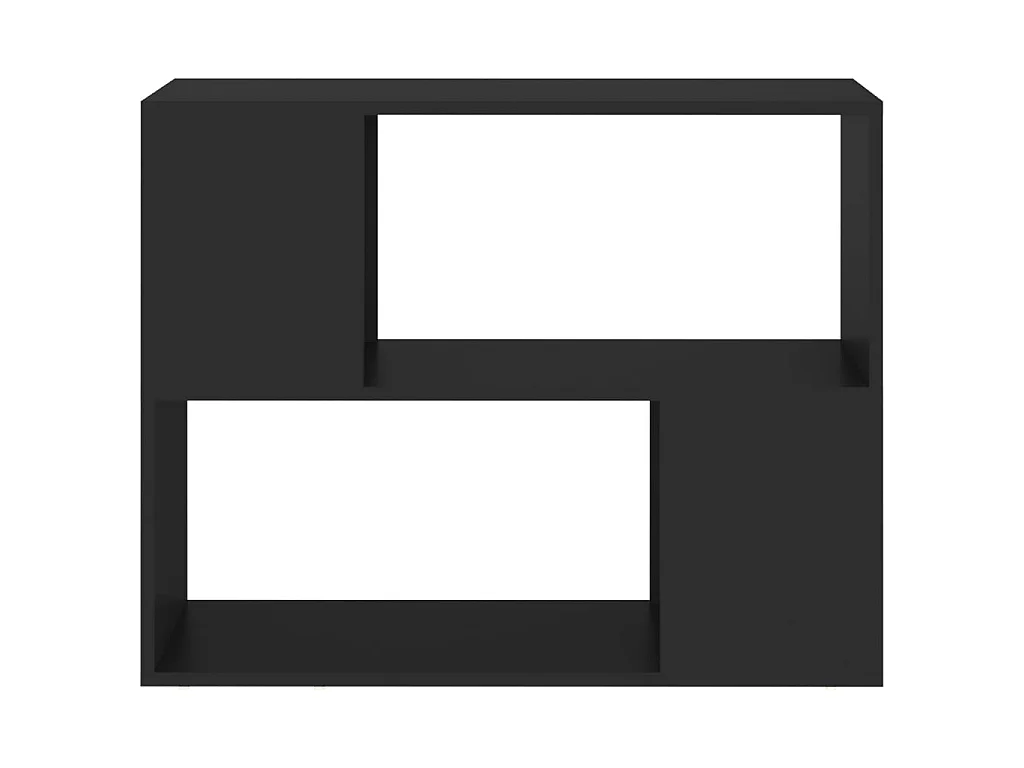 Mueble TV negro aglomerado 80x24x63 cm