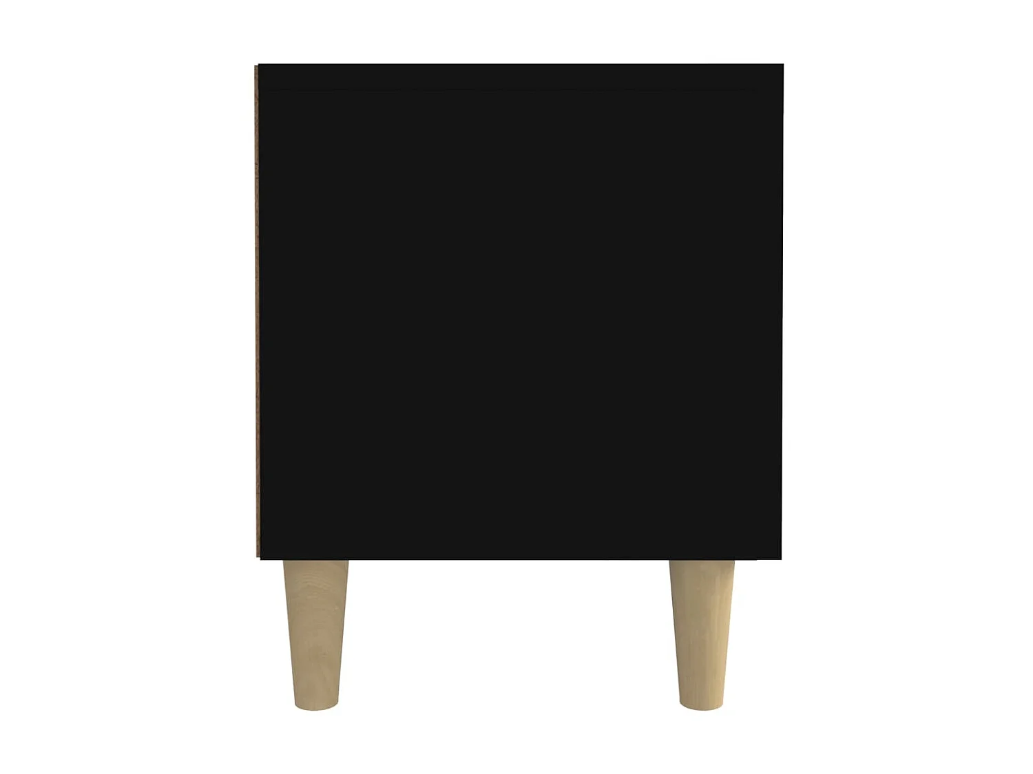 Meuble TV noir 180x31,5x40 cm bois d'ingénierie