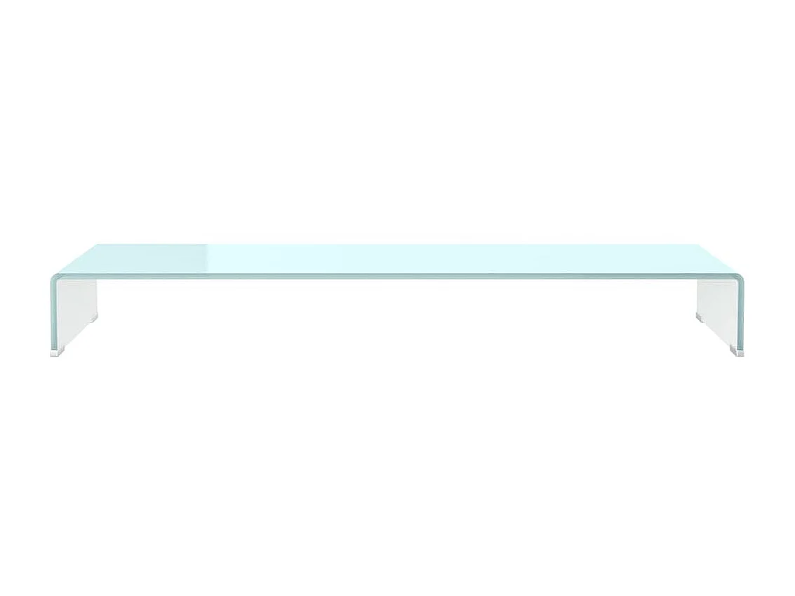 Meuble TV/Support pour moniteur 110x30x13 cm verre vert