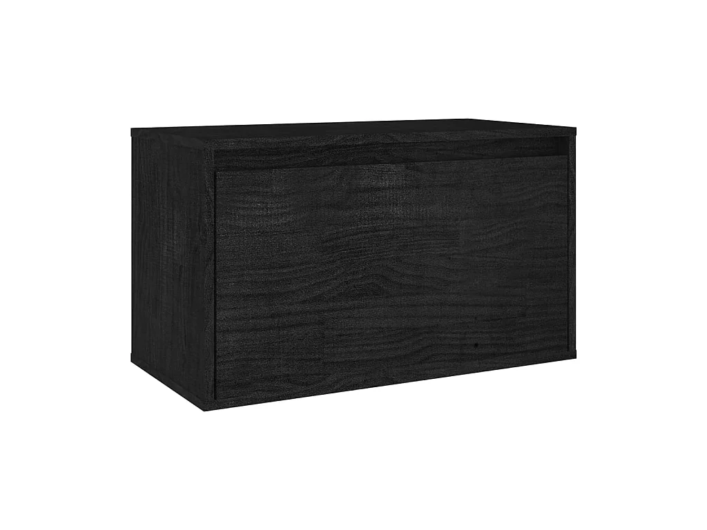 Meubles TV 3 pcs Noir Bois massif de pin