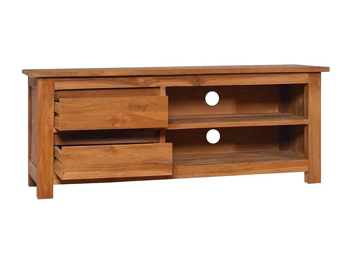 Meuble TV 100x30x40 cm Bois de teck solide