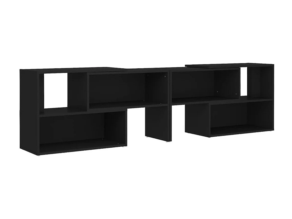 Meuble TV Noir 149x30x52 cm Aggloméré