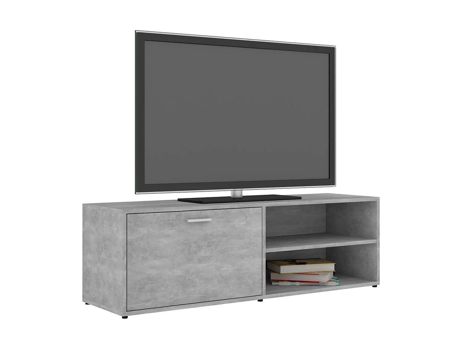 Meuble TV Gris béton 120x34x37 cm Aggloméré