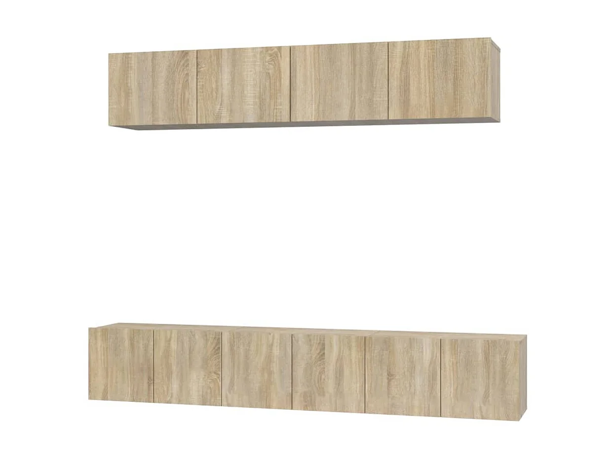 Ensemble de meubles TV 5 pcs Chêne sonoma Bois d'ingénierie