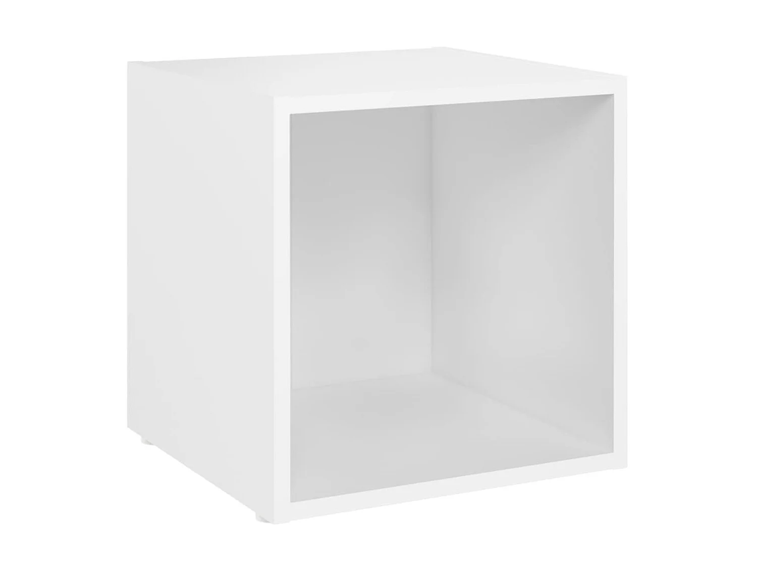 Meubles TV 4 pcs Blanc 37x35x37 cm Aggloméré