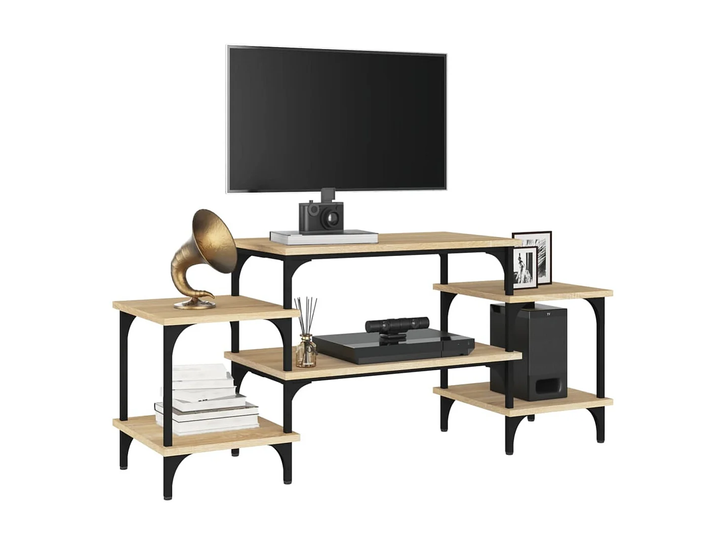 Meuble TV chêne sonoma 117x35x52 cm bois d'ingénierie