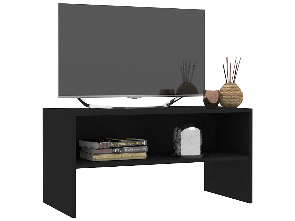 Mobile TV nero 80 x 40 x 40 cm in truciolare