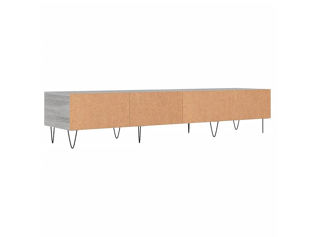 Meuble TV sonoma gris 150x36x30 cm bois d'ingénierie