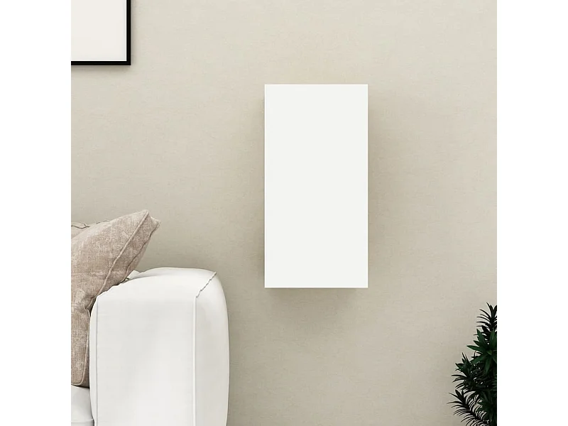 Weißer TV-Schrank 30,5x30x60 cm Spanplatte