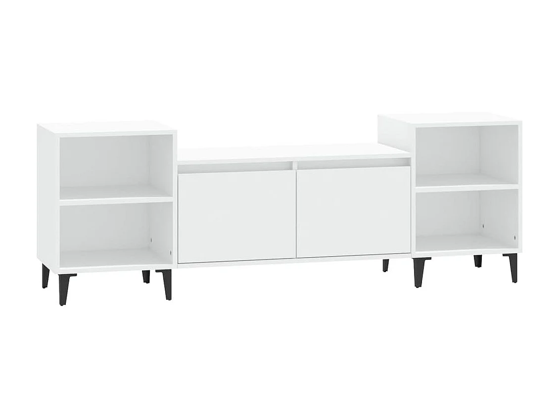 Mobile TV bianco 160x35x55 cm MDF