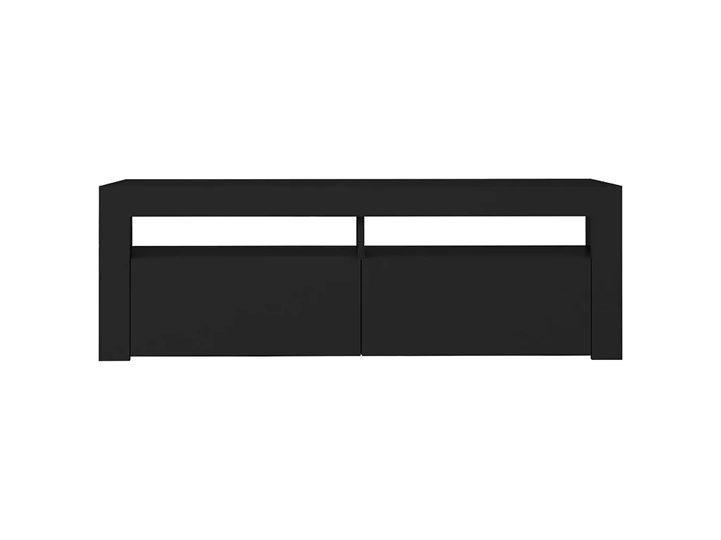 Meuble TV avec lumières LED noir 120x35x40 cm