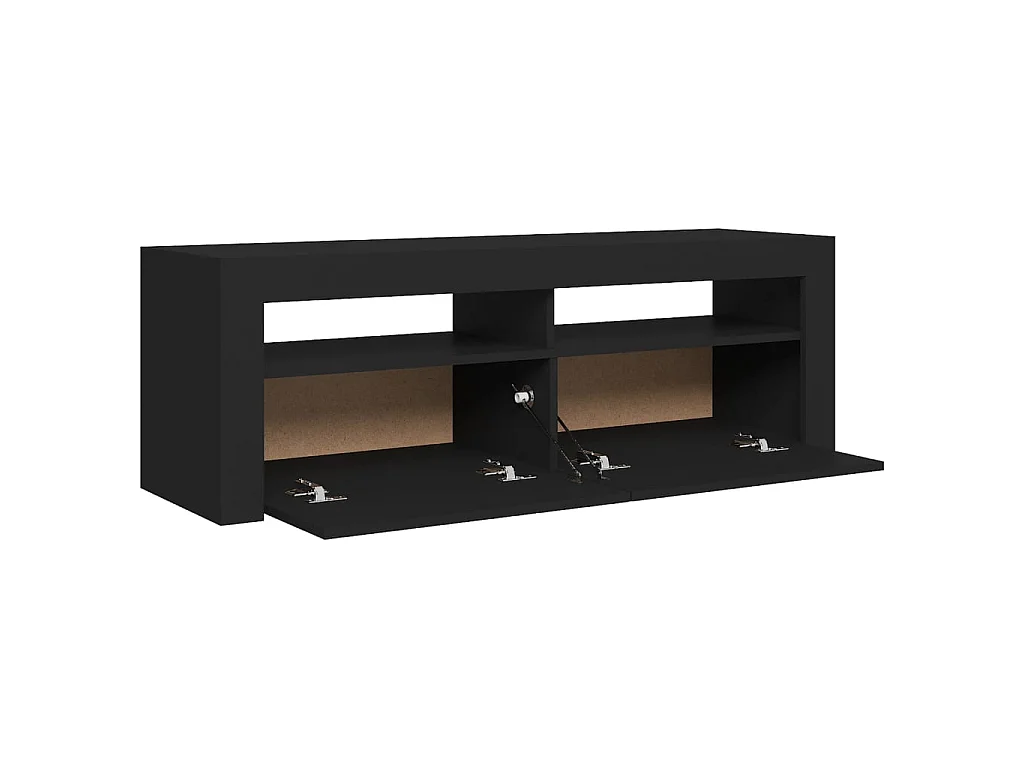Meuble TV avec lumières LED noir 120x35x40 cm