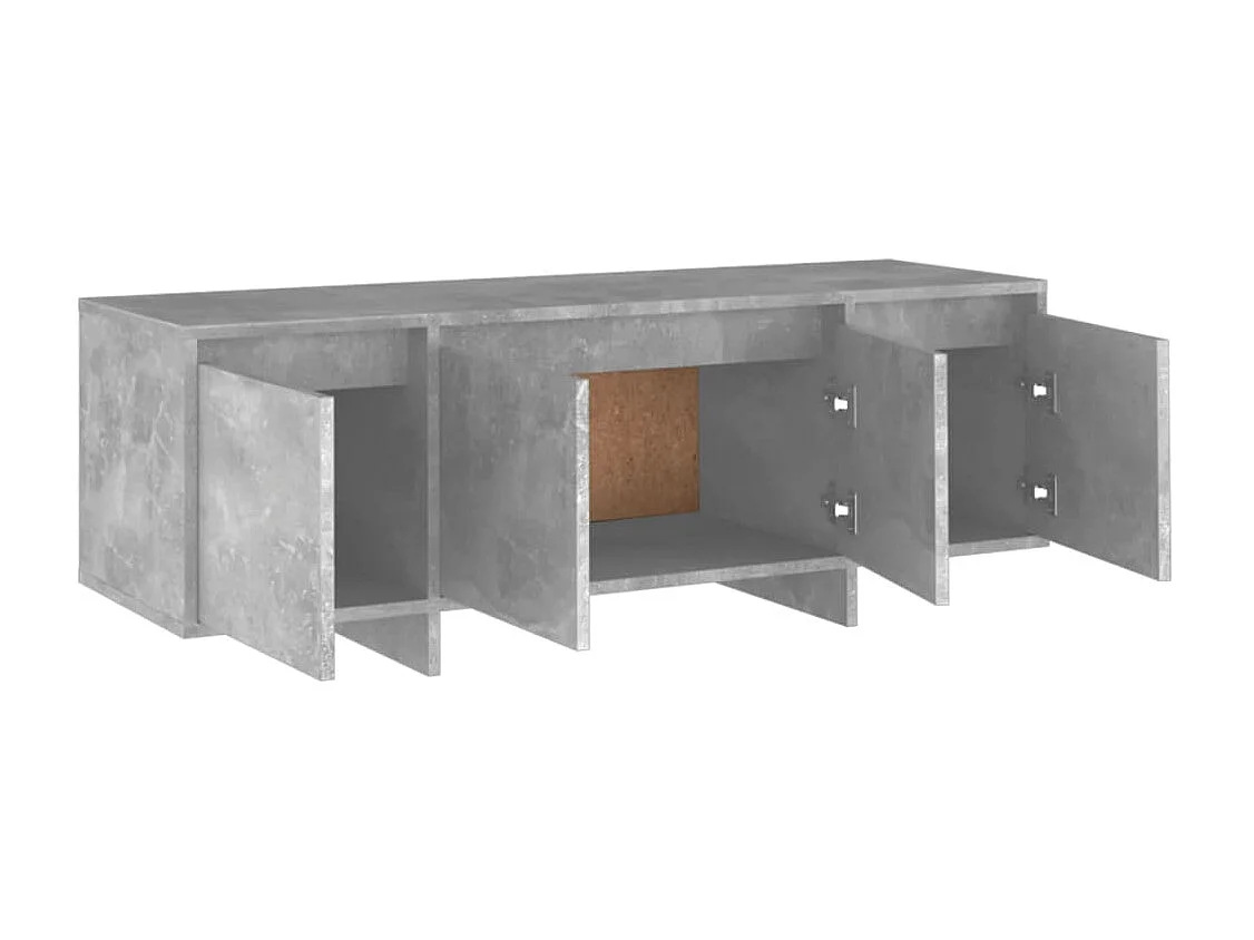 Meuble TV Gris béton 120x30x40,5 cm Aggloméré