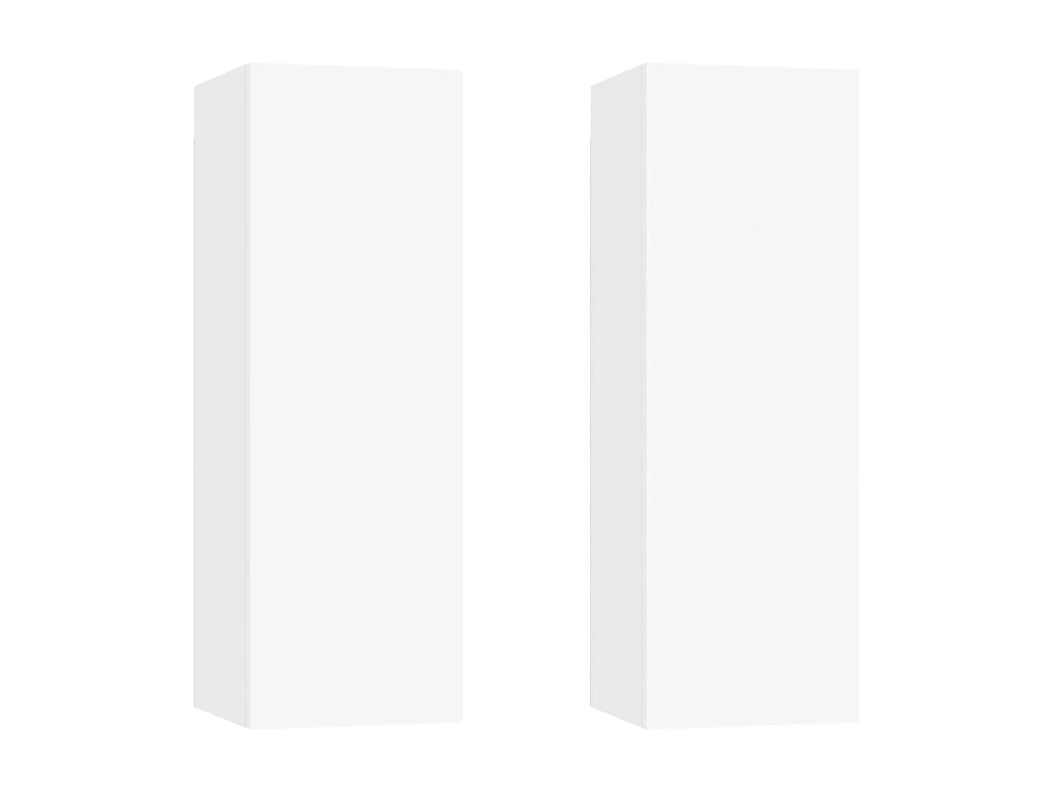 Ensemble de meubles TV 6 pcs Blanc Bois d'ingénierie