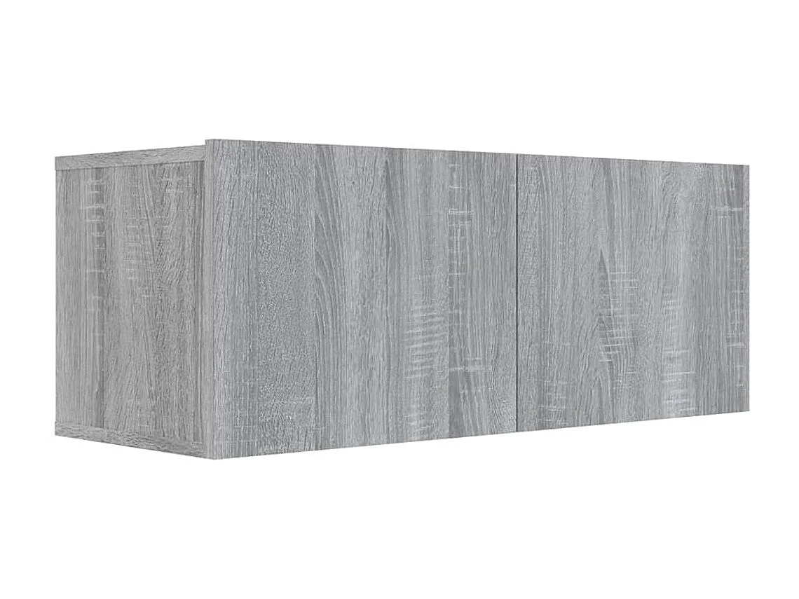 Móvel de TV cinza Sonoma 80x30x30 cm Madeira trabalhada