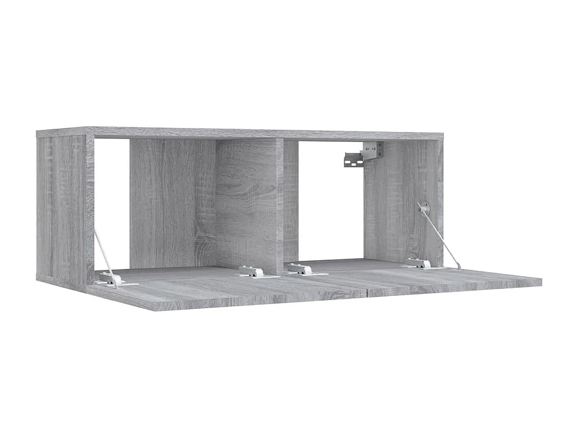 Móvel de TV cinza Sonoma 80x30x30 cm Madeira trabalhada