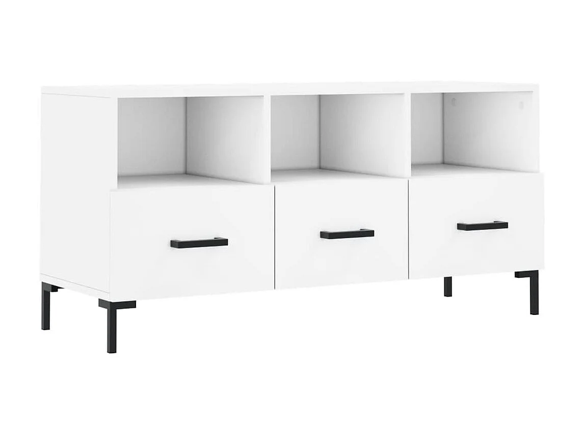 Mobile TV bianco 102x36x50 cm in derivati del legno