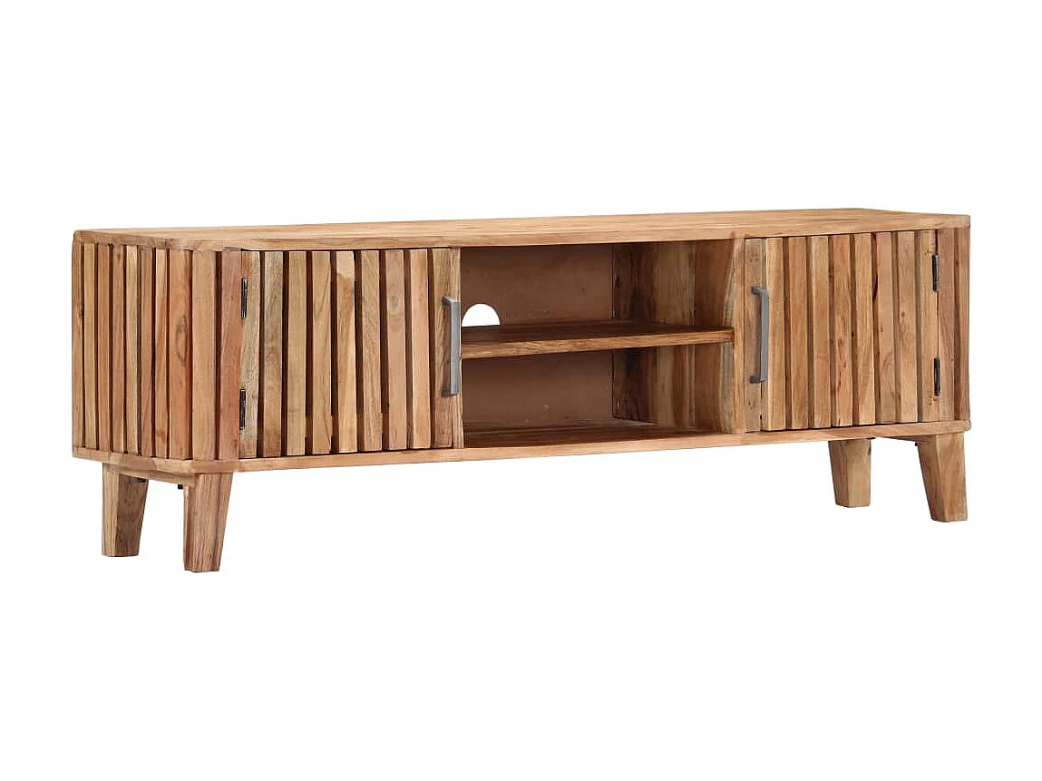 Mobile TV 130 x 30 x 45 cm Legno massello di acacia