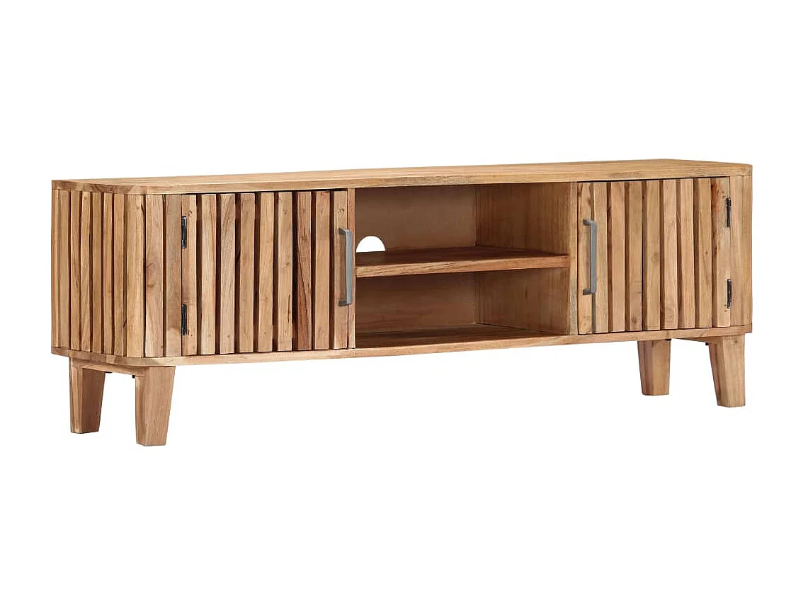 Mobile TV 130 x 30 x 45 cm Legno massello di acacia