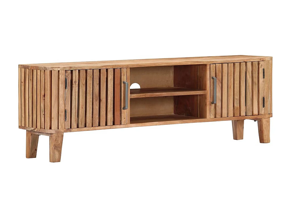 Mobile TV 130 x 30 x 45 cm Legno massello di acacia