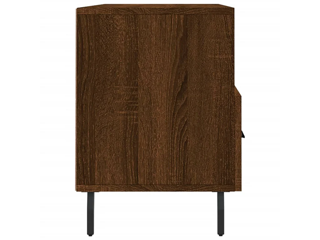 Meuble TV chêne marron 102x36x50 cm bois d'ingénierie