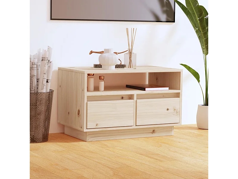 Mueble TV 60x35x37 cm Madera maciza de pino