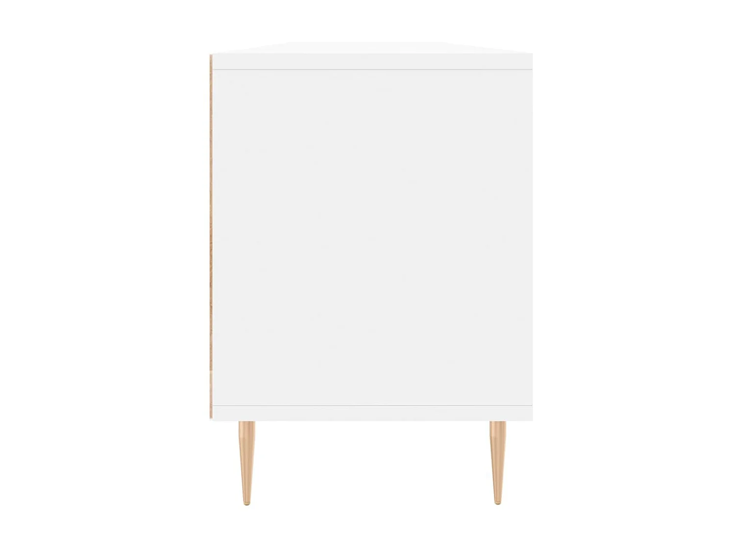 Meuble TV blanc 150x30x44,5 cm bois d'ingénierie