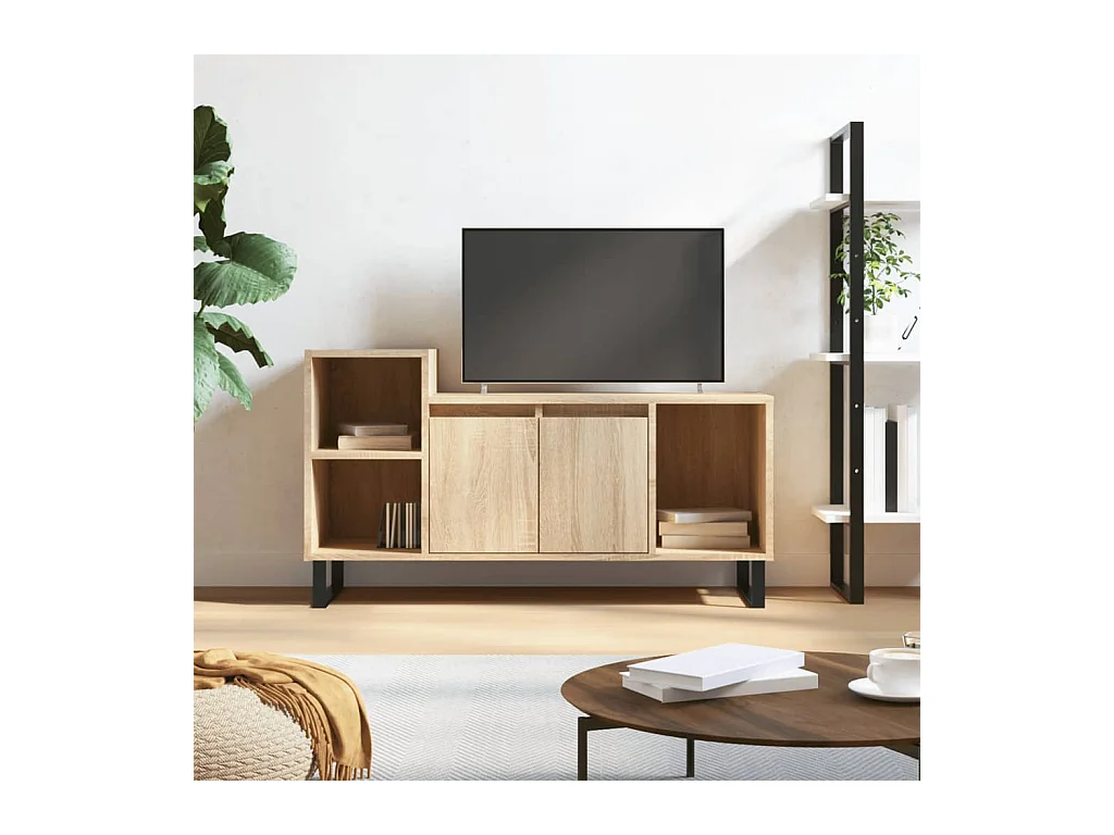Meuble TV Chêne sonoma 100x35x55 cm Bois d'ingénierie