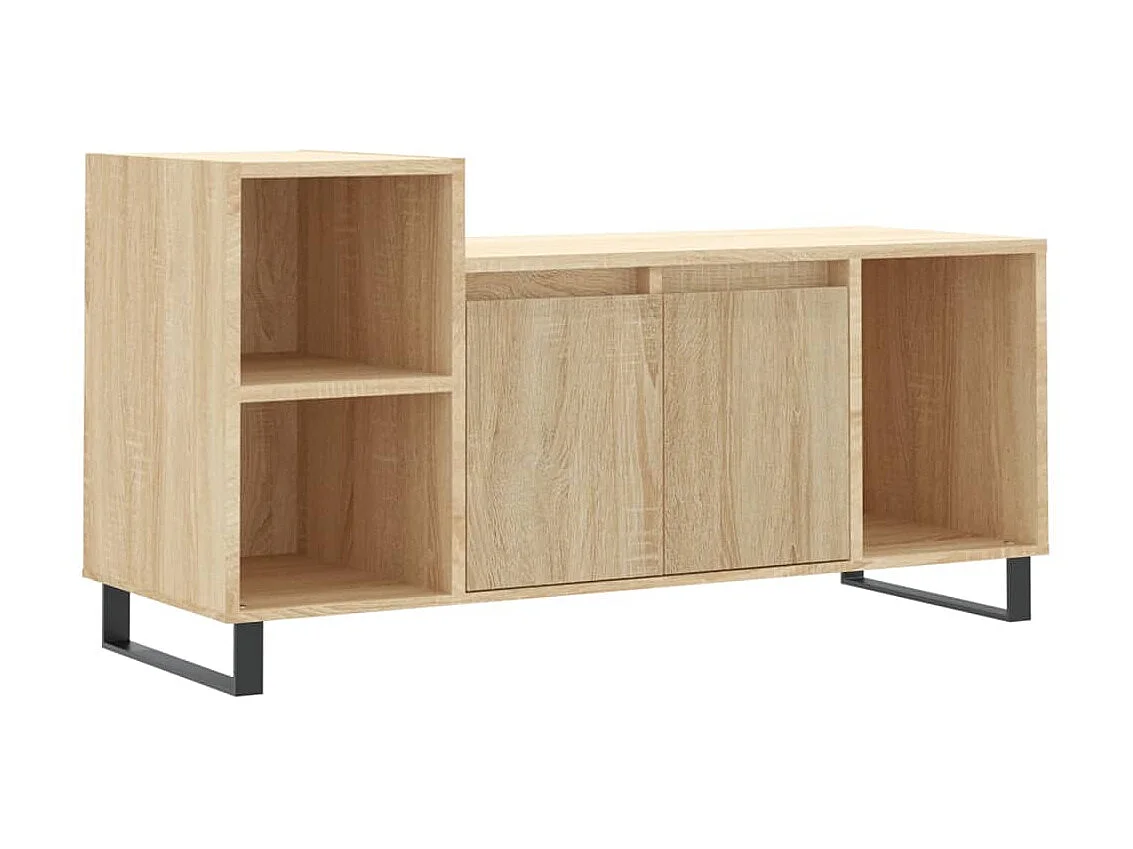 Meuble TV Chêne sonoma 100x35x55 cm Bois d'ingénierie