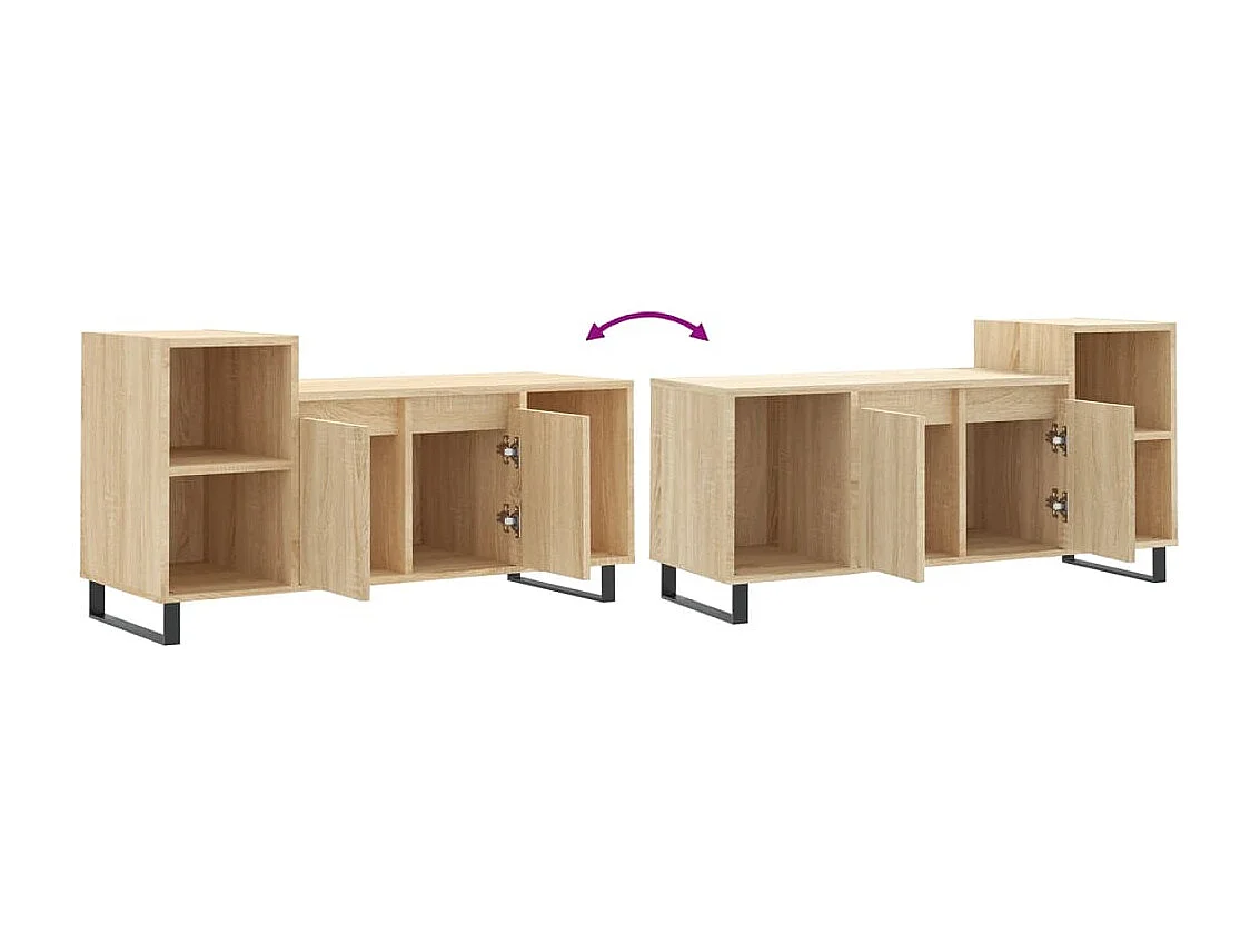 Meuble TV Chêne sonoma 100x35x55 cm Bois d'ingénierie