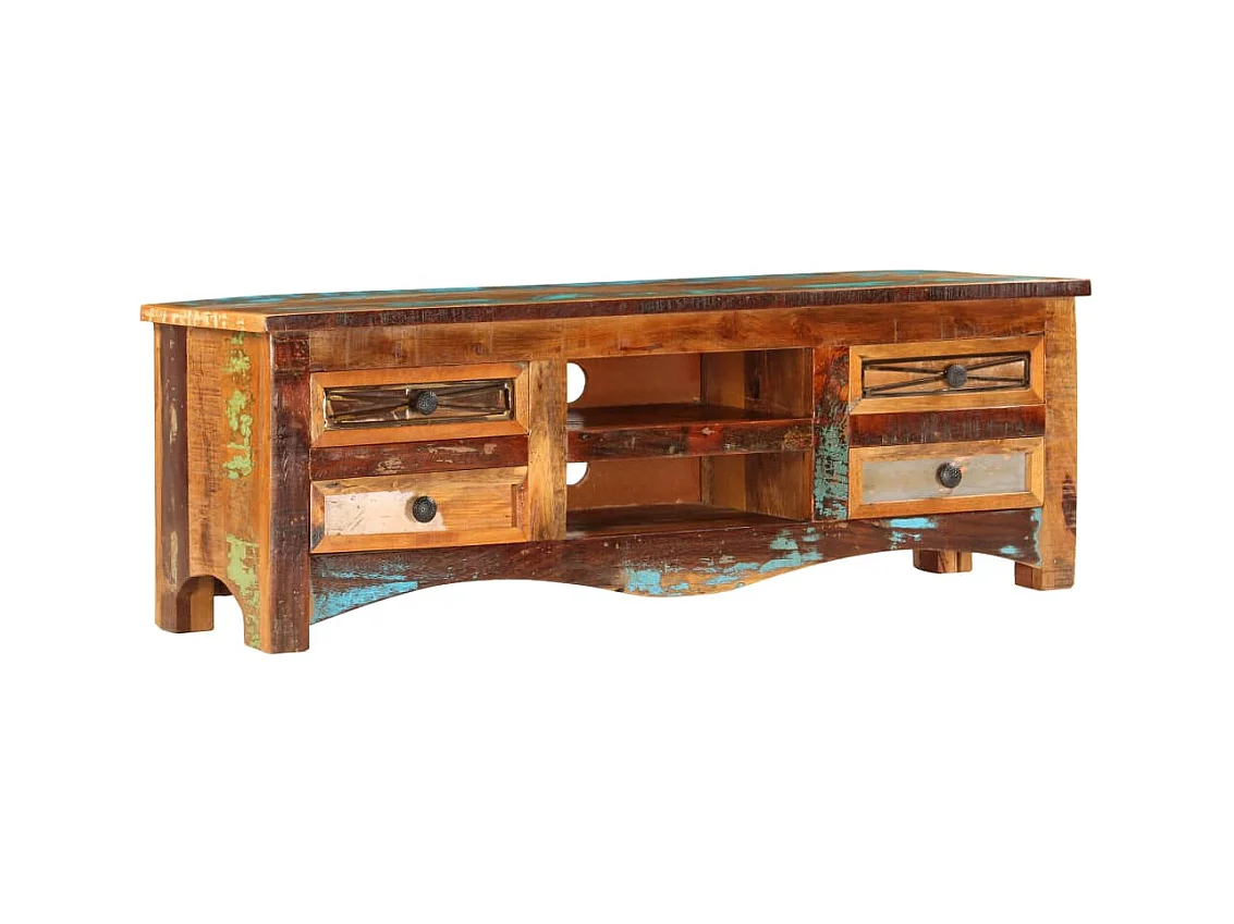 TV-meubel 120 x 30 x 40 cm Massief hergebruikt hout