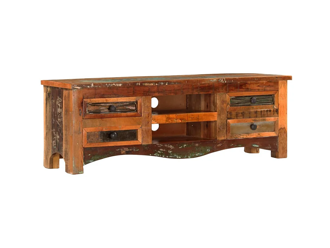Meuble TV 120 x 30 x 40 cm Bois de récupération massif
