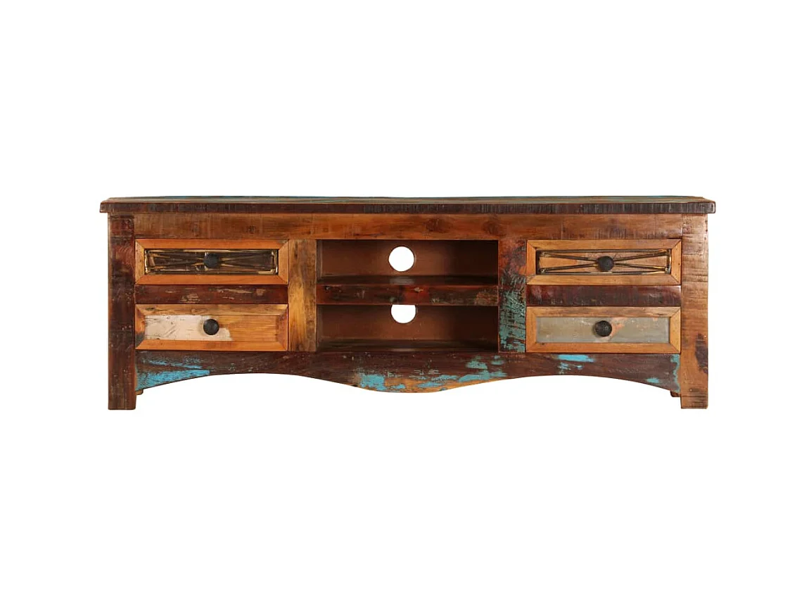 Meuble TV 120 x 30 x 40 cm Bois de récupération massif