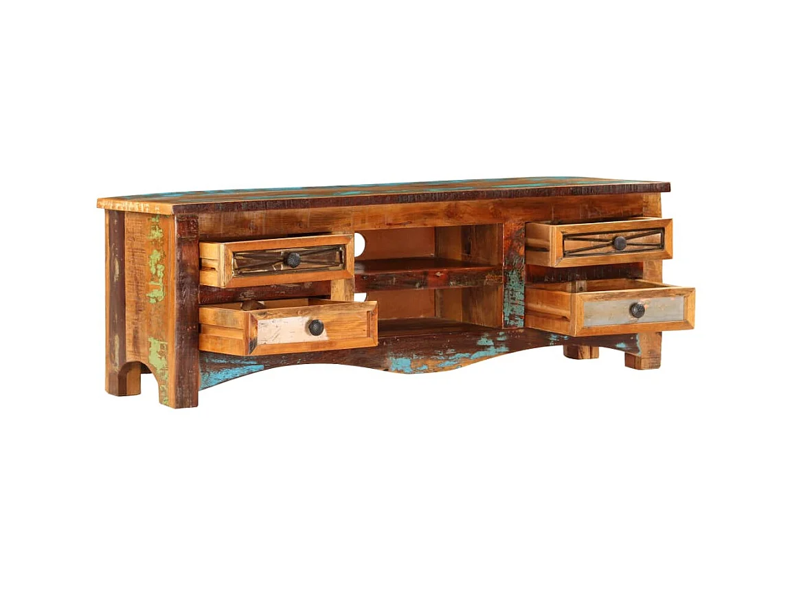 Meuble TV 120 x 30 x 40 cm Bois de récupération massif