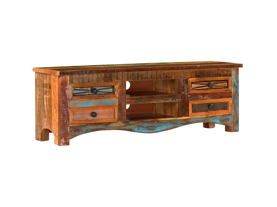 Meuble TV 120 x 30 x 40 cm Bois de récupération massif