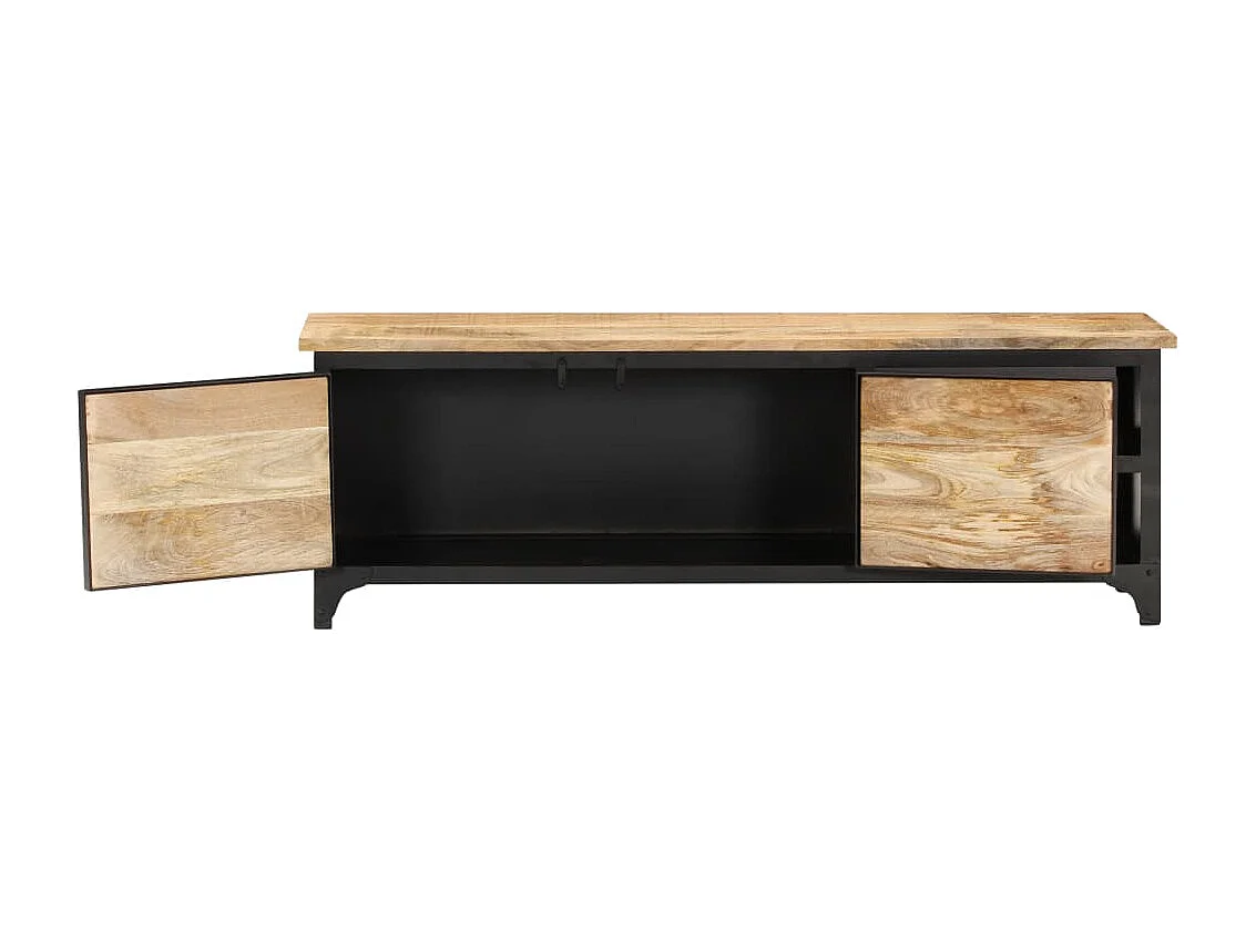 Meuble TV 120x30x40 cm Bois massif de manguier