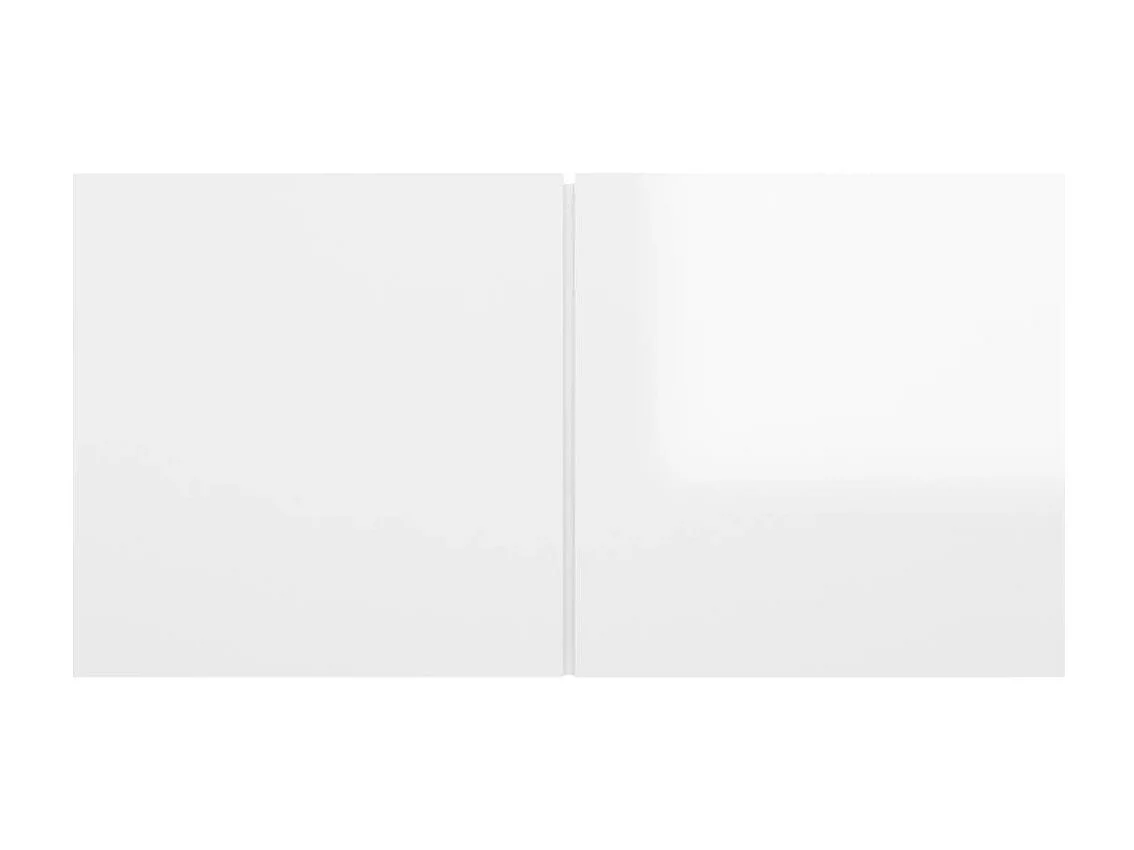 Ensemble de meubles TV 10 pcs Blanc brillant Aggloméré