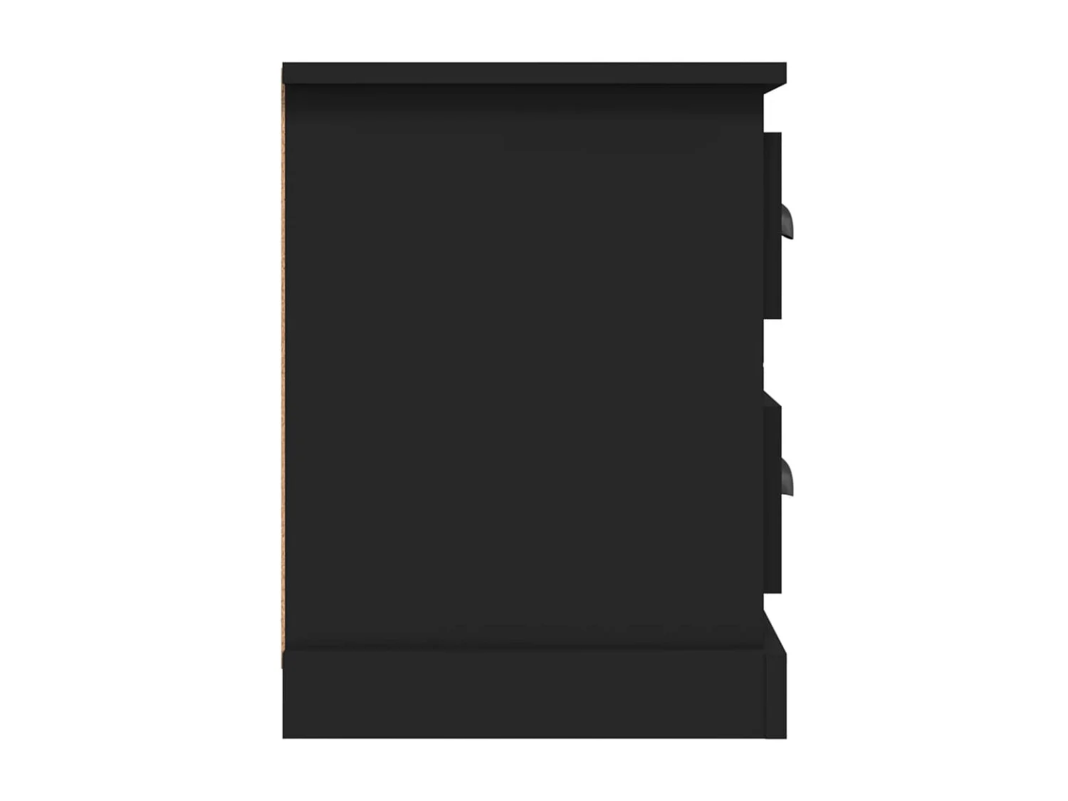 Meuble TV noir 102x35,5x47,5 cm bois d'ingénierie